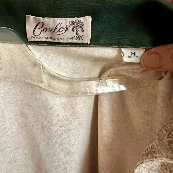 Vintage "Carlos of Palm Springs" Men's Pullover Shirt  • Size M - Picture 7 of 9